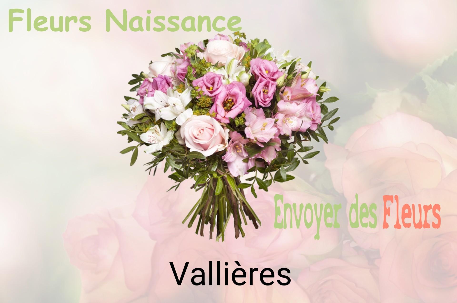 Bouquet de fleurs de naissance livré à Vallières